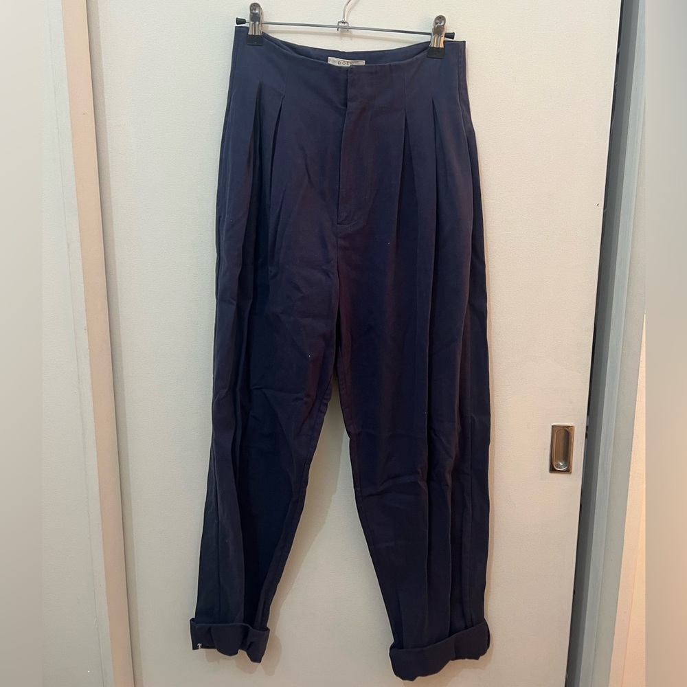 Doen Size 2 Navy Cropped Pants Cottage Core